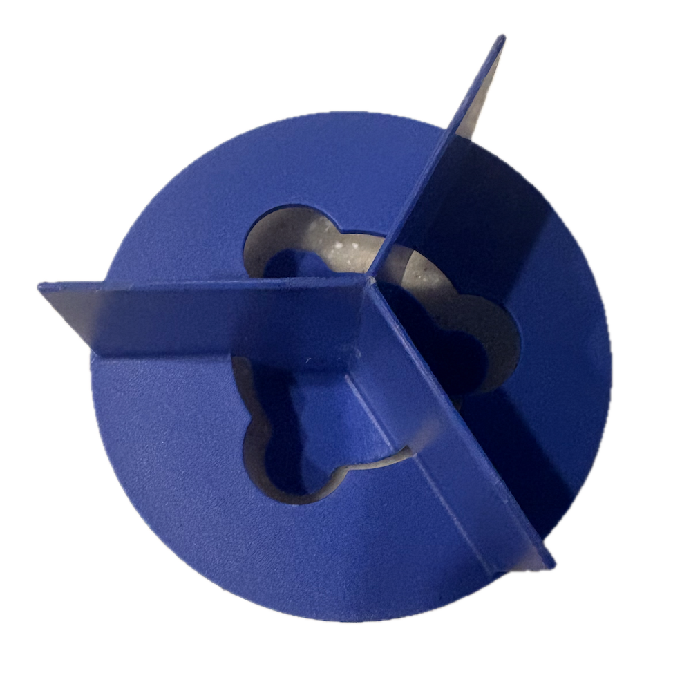 Paté Cat Food Cutter, 3-segment side view